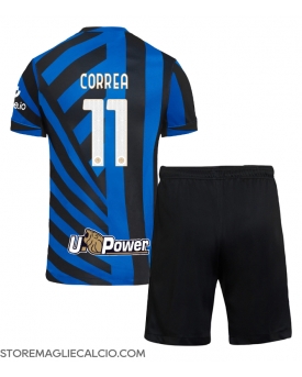 Inter Milan Joaquin Correa #11 Maglia Gara Casa Repliche 2024-25 Bambino